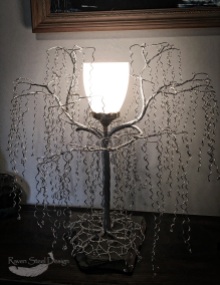 Weeping Willow Wire Tree Lamp